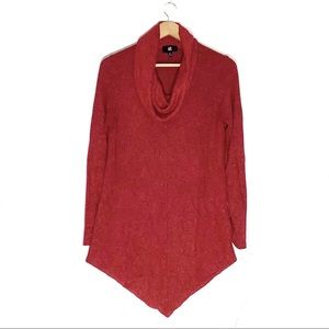 IZ Beyer | Women’s Soft Red Cowl Neck Sweater